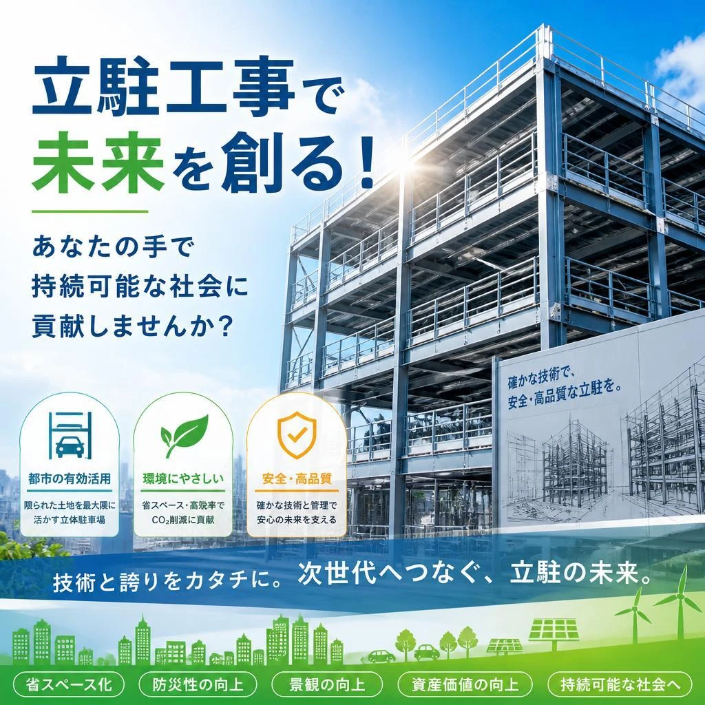 立駐工事で未来を創る！あなたの手で持続可能な社会に貢献しませんか？